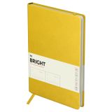 Ежедневник недатированный, B5, 136л., твердый переплет, кожзам, BG "Bright. Yellow", желтый, карман