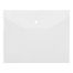 Папка-конверт на кнопке СТАММ А5+, 150мкм, пластик, прозрачная, бесцветная