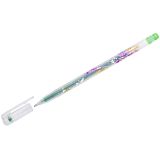 Ручка гелевая Crown "Glitter Metal Jell" светло-зеленая с блестками, 1,0мм