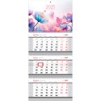 Календарь квартальный 3 бл. на 3 гр. BG Mini "Цветы", с бегунком, 2025г.