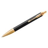Ручка шариковая Parker "IM Premium Black/Gold GT" синяя, 1,0мм, кнопочн., подарочная упаковка