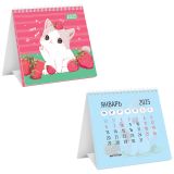 Календарь-домик MESHU "Strawberry kitty", на гребне, 2025г.