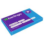 Самоклеящийся блок Berlingo "Ultra Sticky", 50*75мм, 80л., синий неон