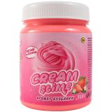 Слайм Cream-Slime, розовый, с ароматом клубники, 250мл