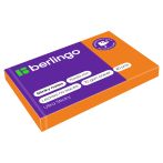 Самоклеящийся блок Berlingo "Ultra Sticky", 50*75мм, 80л., оранжевый неон