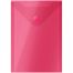 Папка-конверт на кнопке OfficeSpace А6 (105*148мм), 150мкм, пластик, красная