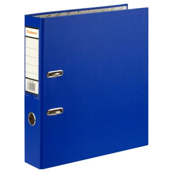 Папка-регистратор Tiralana Flax Vinil, 75 (+/-5)мм, синяя с металлическим уголком