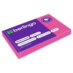 Самоклеящийся блок Berlingo "Ultra Sticky", 50*75мм, 80л., розовый неон