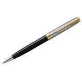 Ручка шариковая Parker "Sonnet Premium Metal&Black GT" черная, 1,0мм, поворот., подарочная упаковка