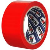 Клейкая лента упаковочная Unibob, 48мм*66м, 45мкм, красная