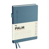 Ежедневник датированный 2025г., А6, 176л., твердый переплет, кожзам, BG "Palm. Steel blue", голубой