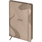 Ежедневник датированный 2025г., А5, 176л., кожзам, BG "Python. Bronze", цветной срез, с резинкой, карман