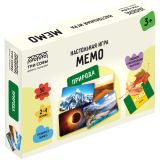 Игра настольная ТРИ СОВЫ "Мемо. Природа ", 50 карточек, картонная коробка