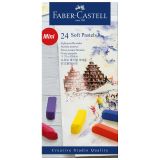 Пастель Faber-Castell "Soft pastels", 24 цвета, мини, картон. упаковка