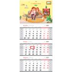 Календарь квартальный 1 бл. на 1 гр. BG "Уютный календарь", с бегунком, 2025г.