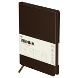 Ежедневник датированный 2025г., А5, 176л., мягкий переплет, кожзам, BG "Vienna. Dark brown", темно-коричневый