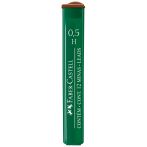 Грифели для механических карандашей Faber-Castell "Polymer", 12шт., 0,5мм, H