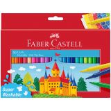 Фломастеры Faber-Castell "Замок", 50цв., смываемые, картон, европодвес