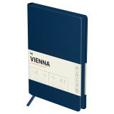 Ежедневник датированный 2025г., А5, 176л., мягкий переплет, кожзам, BG "Vienna. Dark blue", темно-синий