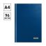 Книга учета OfficeSpace, А4, 96л., клетка, 200*290мм, бумвинил, цвет синий, блок офсетный, клетка с рамкой