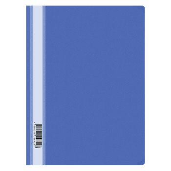 Папка-скоросшиватель пластик. OfficeSpace А4, 120мкм, синяя с прозр. верхом