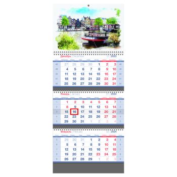 Календарь квартальный 3 бл. на 3 гр. OfficeSpace Standard 