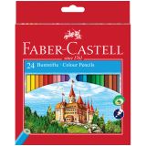 УЦЕНКА - Карандаши цветные Faber-Castell "Замок", 24цв., шестигр., заточ., картон, европодвес
