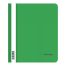 Папка-скоросшиватель пластик. Berlingo, А5, 180мкм, зеленая с прозр. верхом, индив. ШК