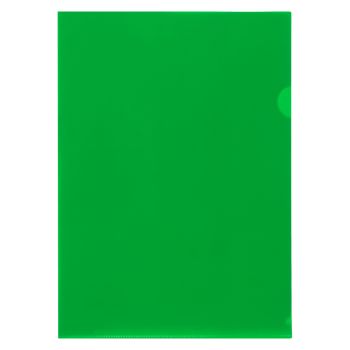 Папка-уголок СТАММ, А4, 150мкм, непрозрачная, зеленая