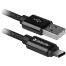 Кабель Defender USB09-03T PRO USB(AM) - C Type, 2.1A output, в оплетке, 1m, черный