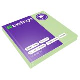 Самоклеящийся блок Berlingo "Ultra Sticky", 75*75мм, 100л., пастель, зеленый