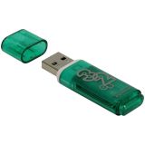 Память Smart Buy "Glossy"  32GB, USB 2.0 Flash Drive, зеленый