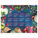 Календарь настенный листовой А2, OfficeSpace "Десерт", 2024г.