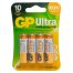 Батарейка GP Ultra AA (LR6) 15AU алкалиновая, BC4