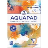 Альбом для акварели, 70л., А5, на склейке Clairefontaine "Goldline Aqua", 300г/м2, холод. прессование