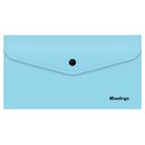 Папка-конверт на кнопке Berlingo "Instinct" С6, 200мкм, аквамарин
