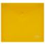 Папка-конверт на кнопке СТАММ А5+, 180мкм, пластик, прозрачная, желтая