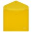 Папка-конверт на кнопке СТАММ А5+, 180мкм, пластик, прозрачная, желтая