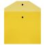 Папка-конверт на кнопке СТАММ А5+, 120мкм, пластик, прозрачная, желтая