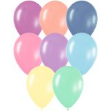 Воздушные шары,  50шт., М12/30см, MESHU "Macaroons", пастель, ассорти