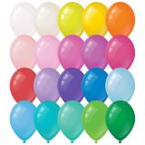 Воздушные шары,  100шт., М9/23см, MESHU, пастель, 20 цветов ассорти
