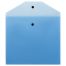 Папка-конверт на кнопке СТАММ А5+, 120мкм, пластик, прозрачная, синяя