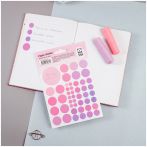 Наклейки бумажные MESHU "Beauty planner pink", 12*18см, 47 наклеек, европодвес