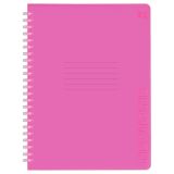 Тетрадь 48л., А5, клетка на силиконовом гребне, BG "Neon. Pink", пластиковая обложка