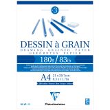 Скетчбук 30л., А4 Clairefontaine "Dessin a grain", на склейке, мелкозернистая, 180г/м2