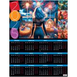 Календарь настенный листовой А2, BG "Удивительный мир", 2025г