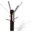 Вешалка напольная Sheffilton Альберо SHT-CR11, 1830*400мм, дерево венге, металл серебро, 4 крючка+2 доп., В1-80