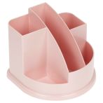 Настольная подставка СТАММ "Авангард", пластиковая, розовая