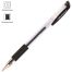 Ручка гелевая OfficeSpace черная, 0,5мм, грип