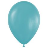 Воздушные шары,  50шт., М12/30см, MESHU, пастель, бирюзовый